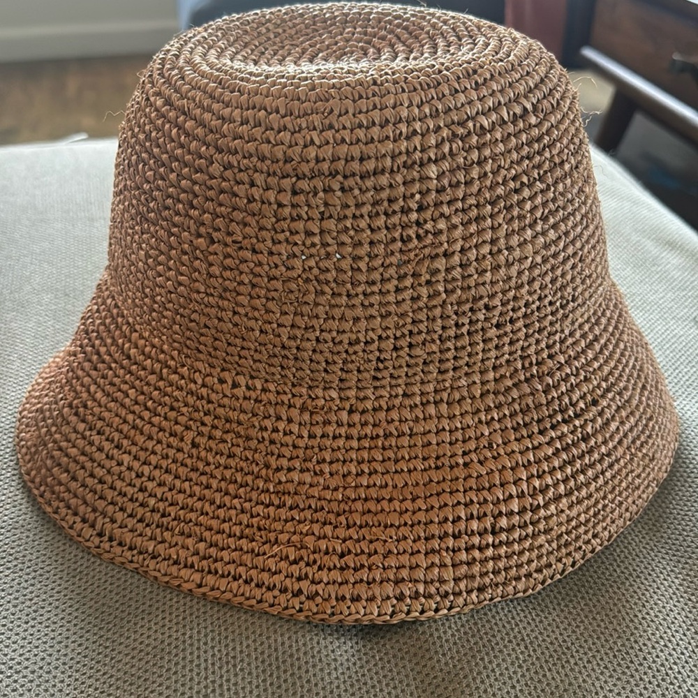 Woven Tan Bucket Hat